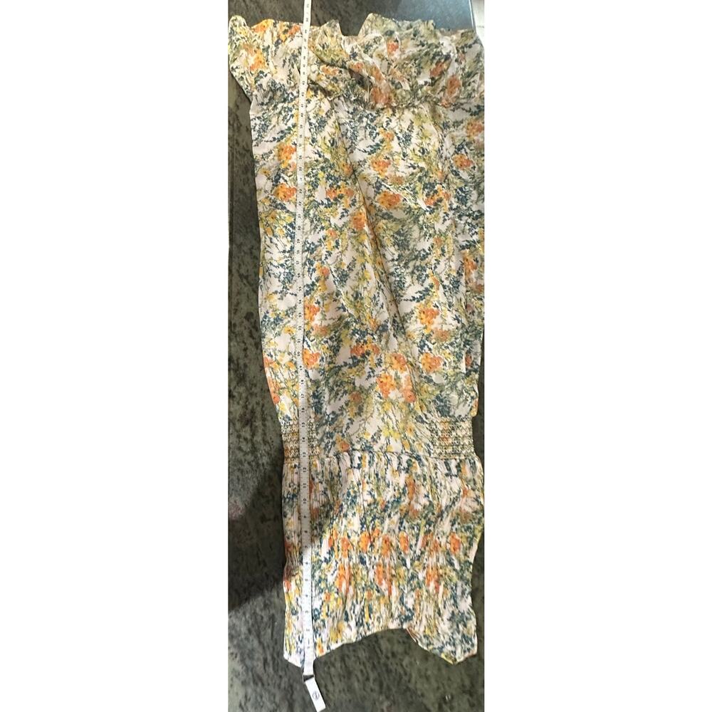 Sachin & Babi Floral Pleated Bow Back Midi Dress Size 6 Wedding Guest - Picture 12 of 12
